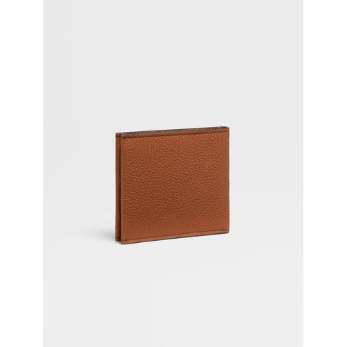 Load image into Gallery viewer, ZEGNA Vicuna Color Deerskin Billfold 8cc Wallet
