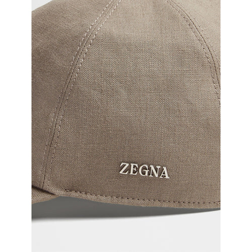 Load image into Gallery viewer, ZEGNA LIGHT BROWN OASI LINO BASEBALL CAP
