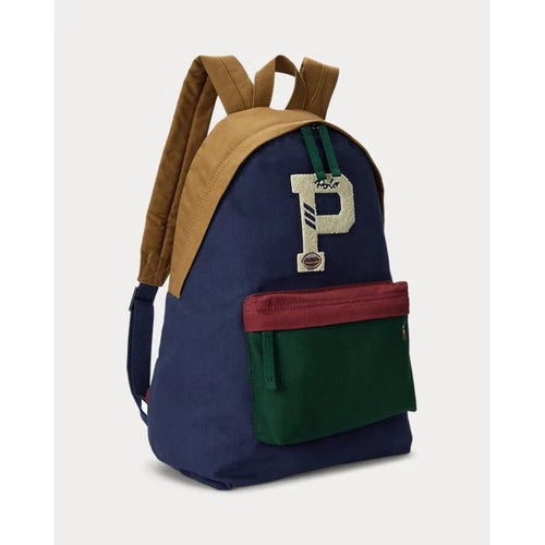 Load image into Gallery viewer, RALPH LAUREN Colour-Blocked Canvas Backpack
