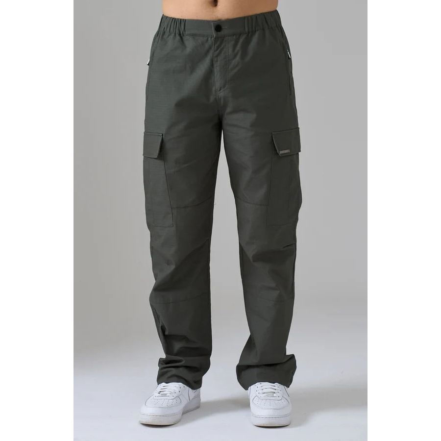 AZAT MARD KHAKI STRAIGHT LEG RIPSTOP PANTS - Yooto