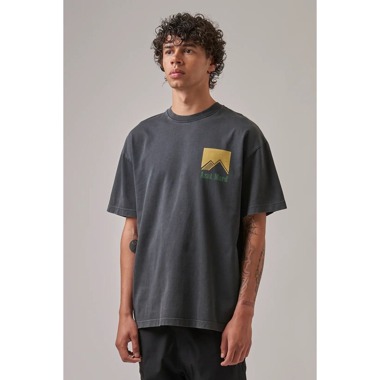 AZAT MARD SPECIAL BLENDS WASHED BLACK T-SHIRT