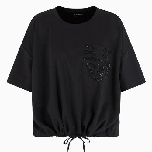 Load image into Gallery viewer, EMPORIO ARMANI Supima-jersey T-shirt with logo patch pocket
