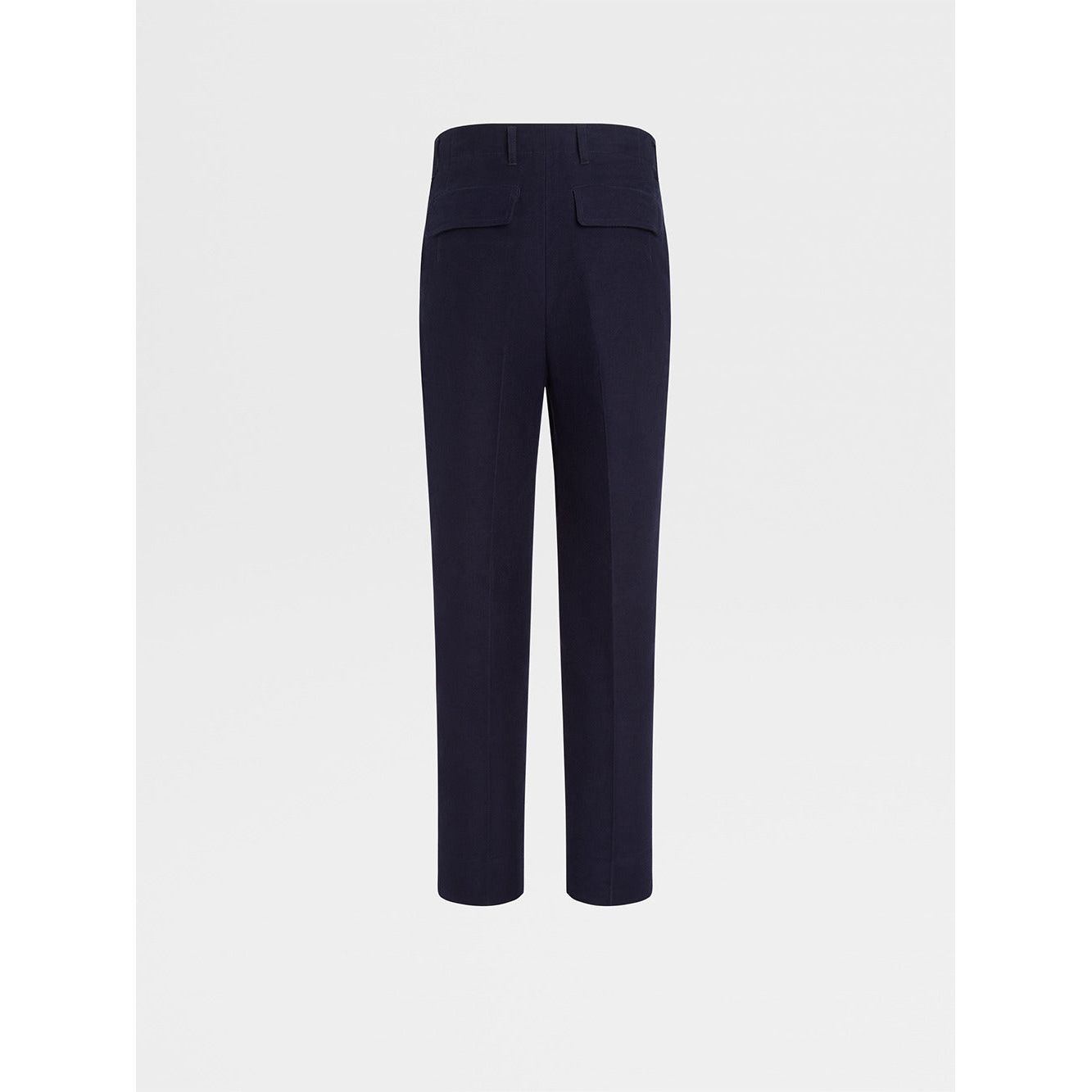 ZEGNA COTTON AND CASHMERE PANTS