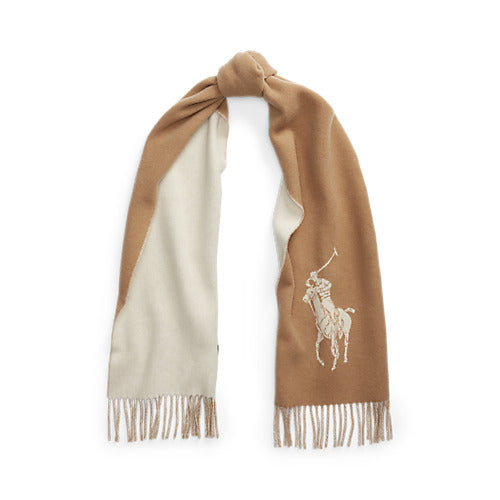 Load image into Gallery viewer, RALPH LAUREN Big Pony Wool Scarf
