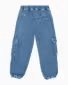 Load image into Gallery viewer, EMPORIO ARMANI Viscose-blend denim cargo jeans
