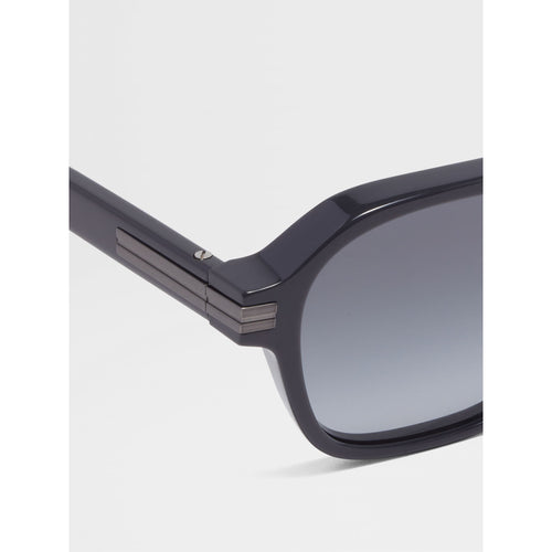 Load image into Gallery viewer, ZEGNA ASPHALT GREY AURORA II ACETATE SUNGLASSES
