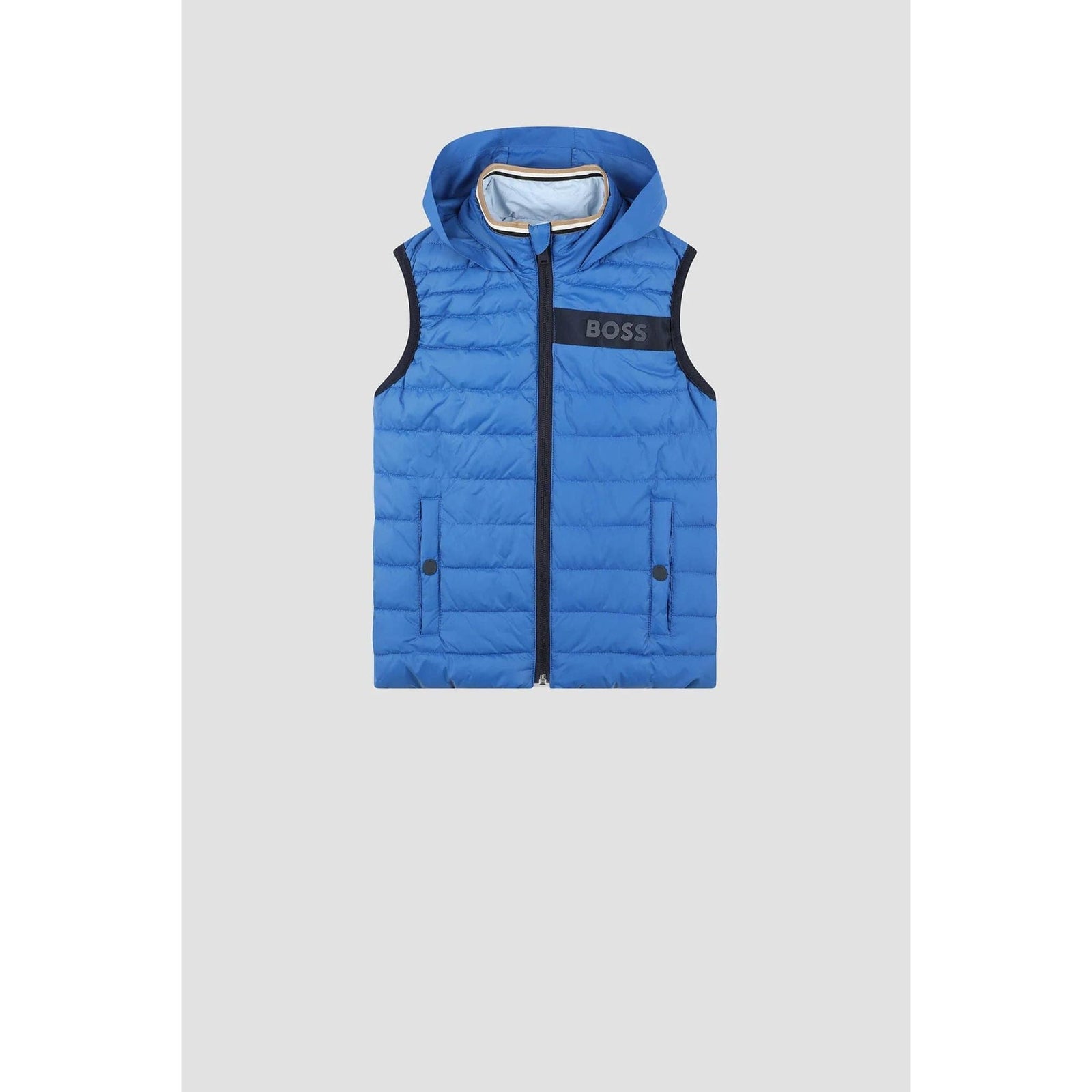 BOSS KIDS KIDS' REVERSIBLE GILET WITH LOGO DETAILS - Yooto