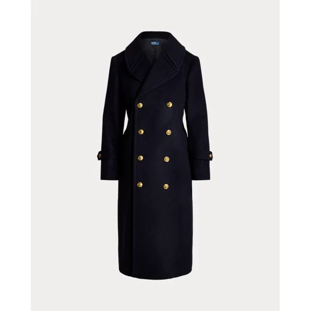 RALPH LAUREN Wool Melton Long Coat