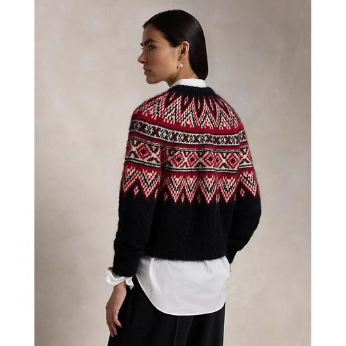 Load image into Gallery viewer, RALPH LAUREN Fair Isle Alpaca-Blend Cardigan
