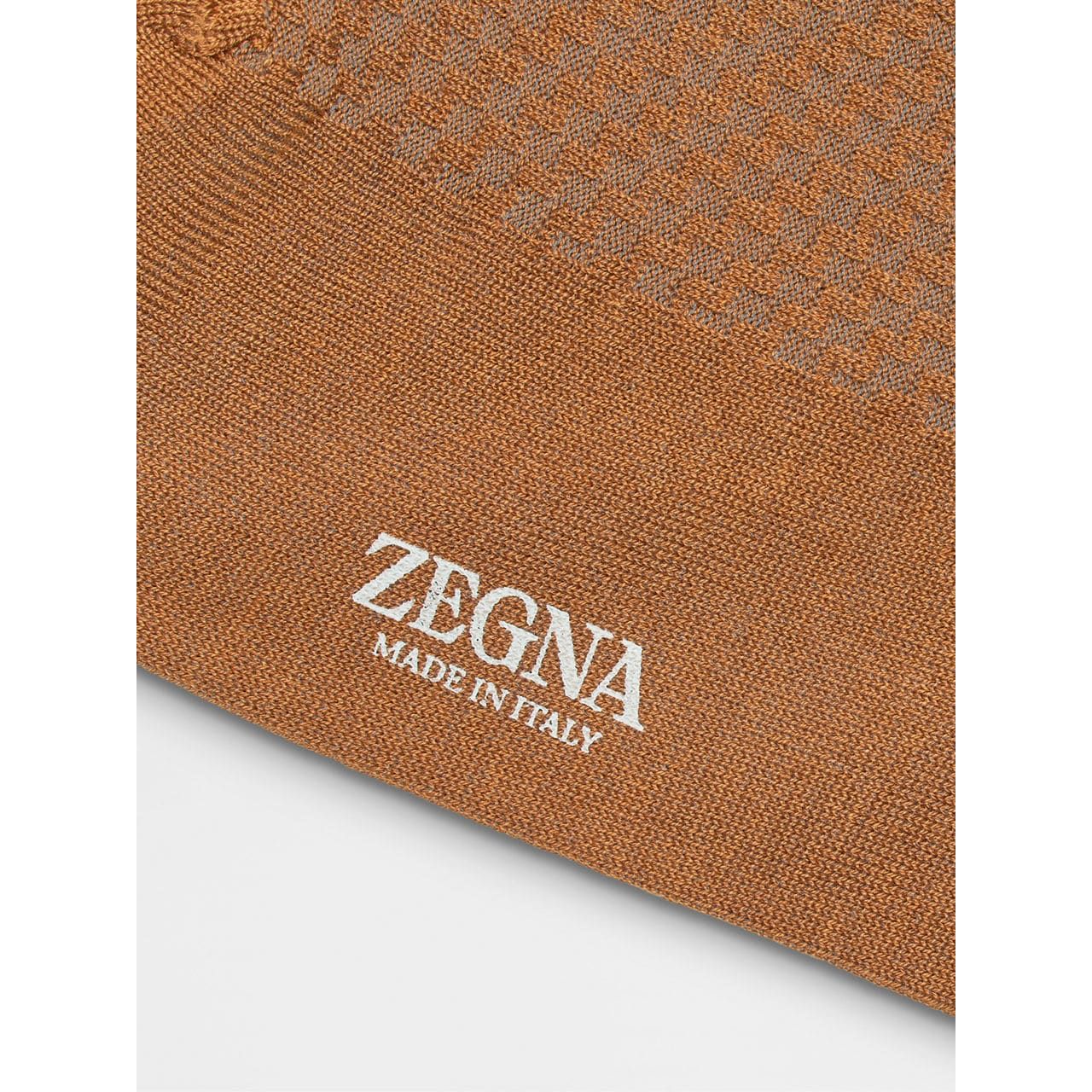 ZEGNA FOLIAGE COTTON BLEND SOCKS