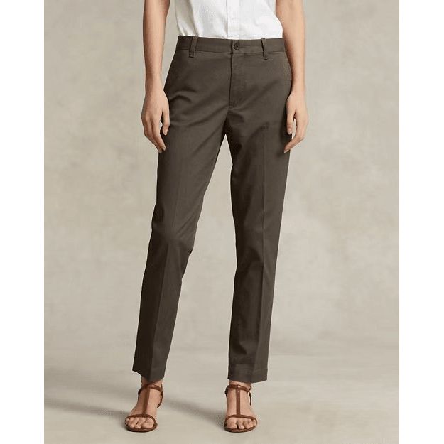 RALPH LAUREN Cropped Slim Fit Twill Chino Trouser