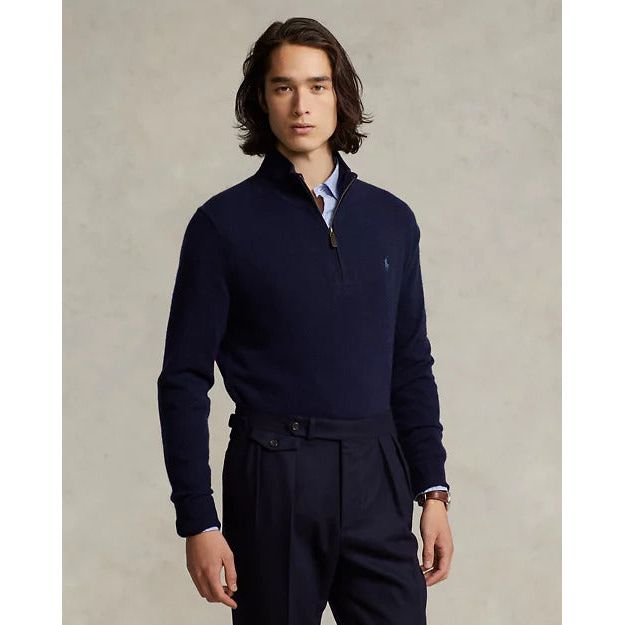 RALPH LAUREN Wool Quarter-Zip Jumper