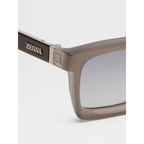 Load image into Gallery viewer, ZEGNA MILKY GREY ACETATE SUNGLASSES
