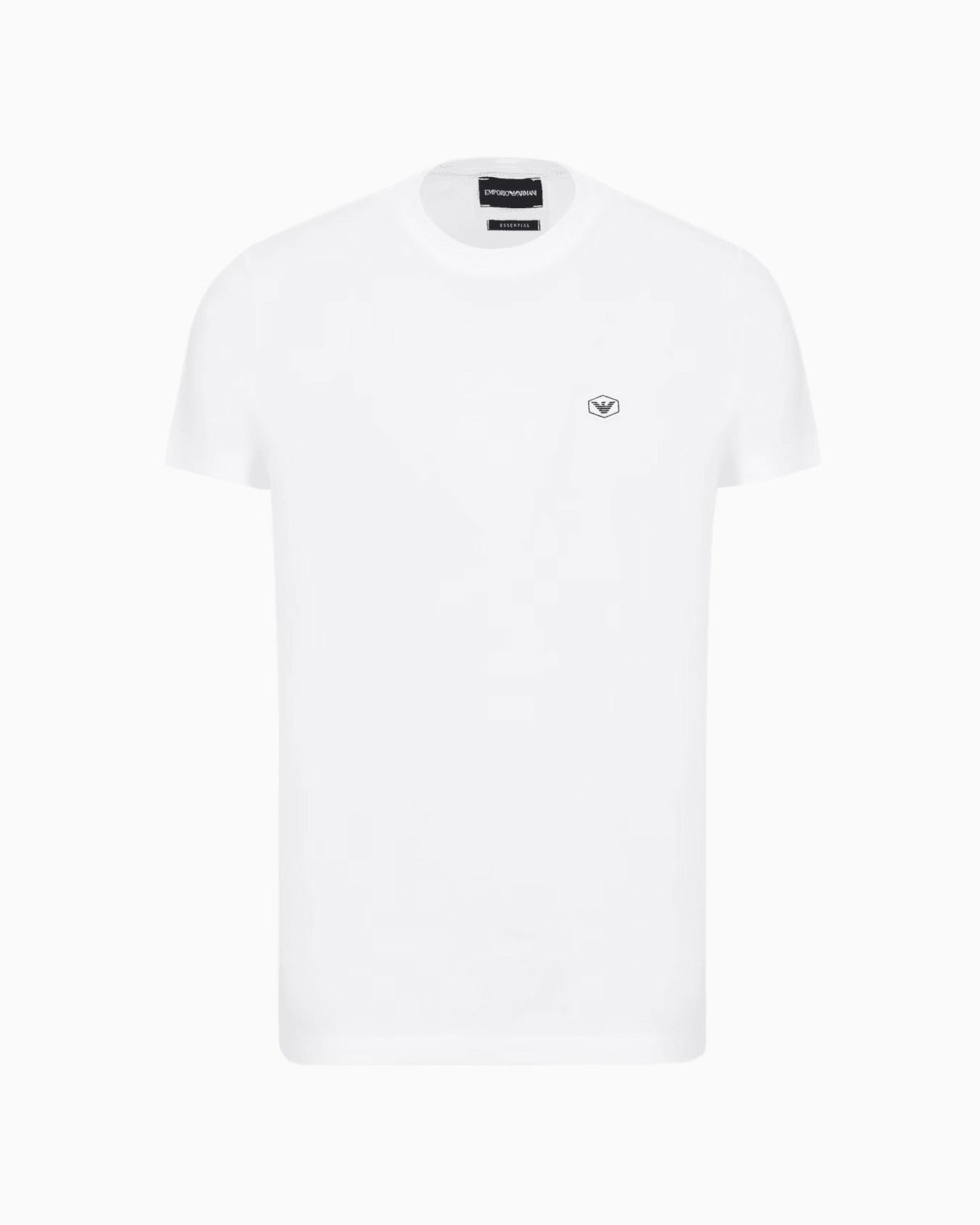 EMPORIO ARMANI Supima jersey T-shirt with micro logo patch