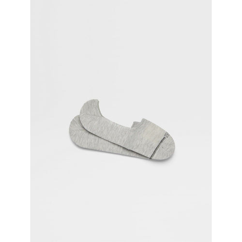 Load image into Gallery viewer, ZEGNA GREY MÉLANGE COTTON BLEND SOCKS
