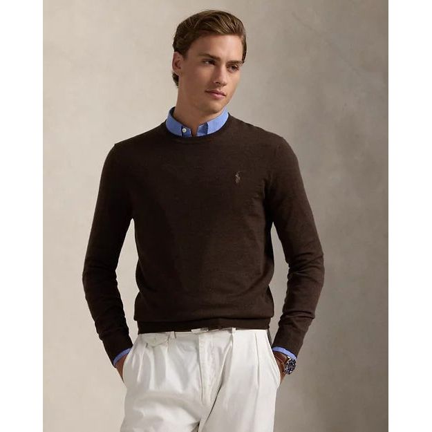 RALPH LAUREN Slim Fit Washable Wool Crewneck Jumper