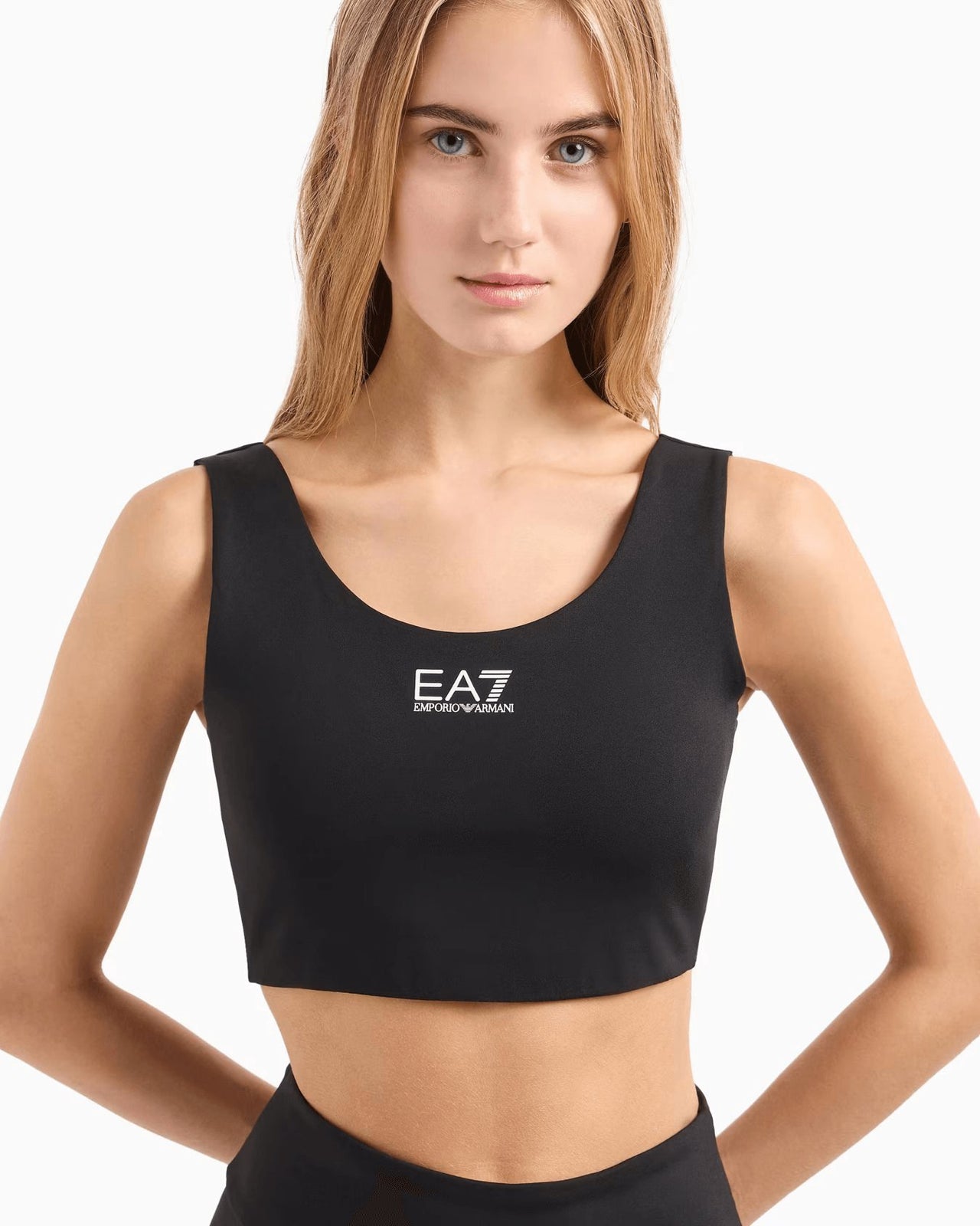 EMPORIO ARMANI Dynamic Athlete sports bra in VIGOR7 technical fabric