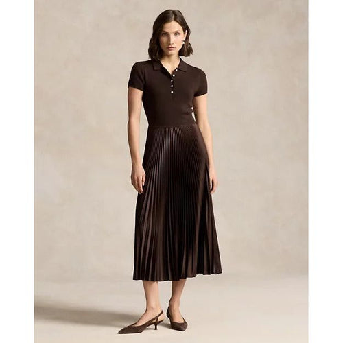 Load image into Gallery viewer, RALPH LAUREN Polo Jumper-Bodice Midi Dress
