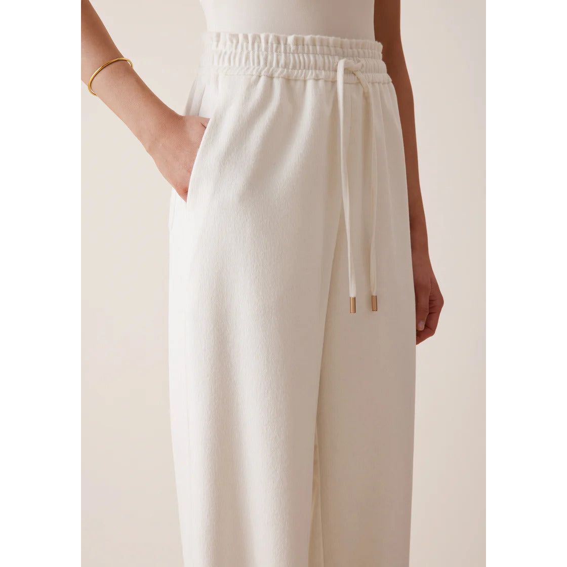 Antheia Cashmere Pants in Cream