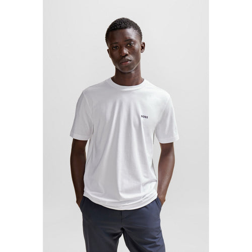Load image into Gallery viewer, BOSS REGULAR FIT T-SHIRT IN STRETCH COTTON WITH CONTRASTING LOGO - Yooto
