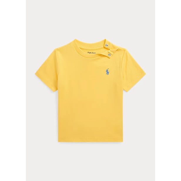 POLO RALPH LAUREN COTTON JERSEY CREWNECK T-SHIRT - Yooto