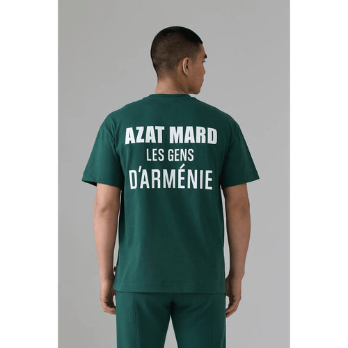 Load image into Gallery viewer, AZAT MARD LES GENS GREEN T-SHIRT
