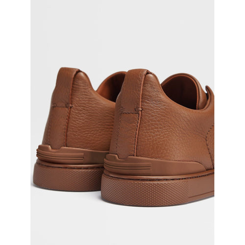 Load image into Gallery viewer, ZEGNA Vicuna Color Deerskin Triple Stitch™ Low Top Sneakers
