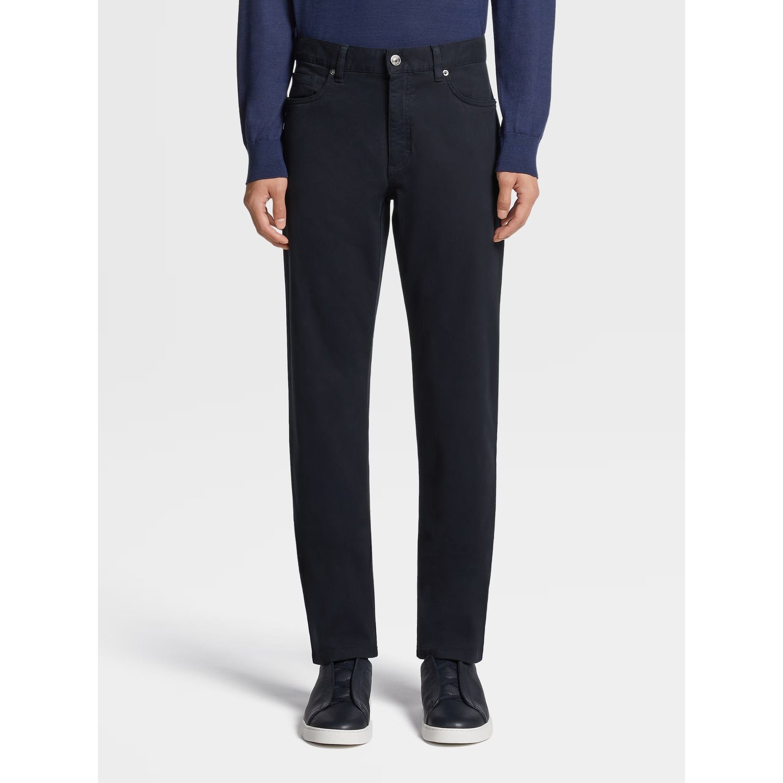 ZEGNA STRETCH COTTON ROCCIA JEANS