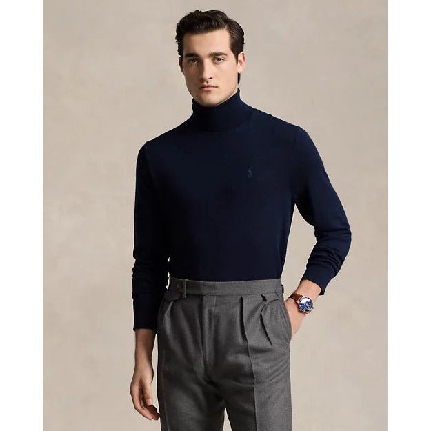 RALPH LAUREN Washable Wool Roll Neck Jumper