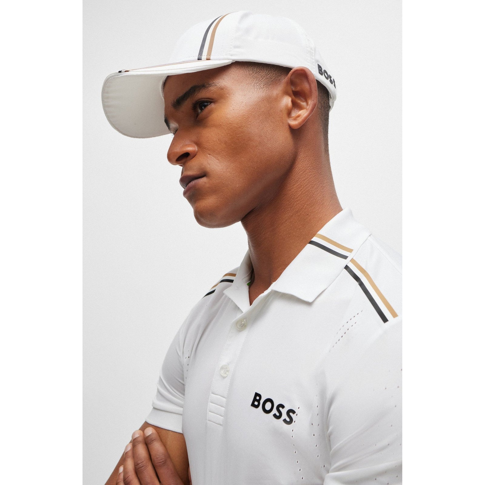 BOSS BOSS X MATTEO BERRETTINI WATER-REPELLENT TWILL CAP - Yooto