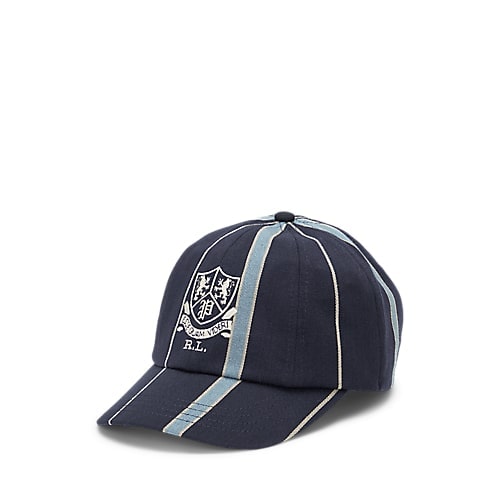 POLO RALPH LAUREN CREST STRIPED SATIN CRICKET CAP - Yooto