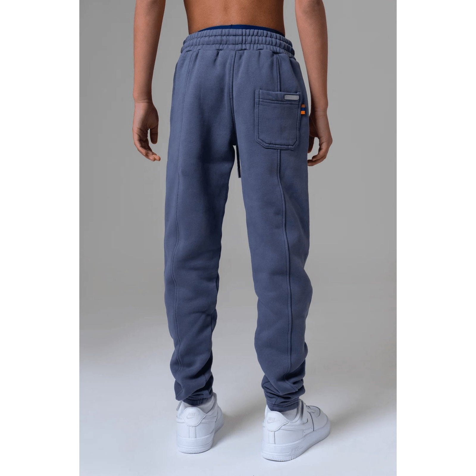 AZAT MARD LES GENS WASHED NAVY/YELLOW KIDS JOGGERS