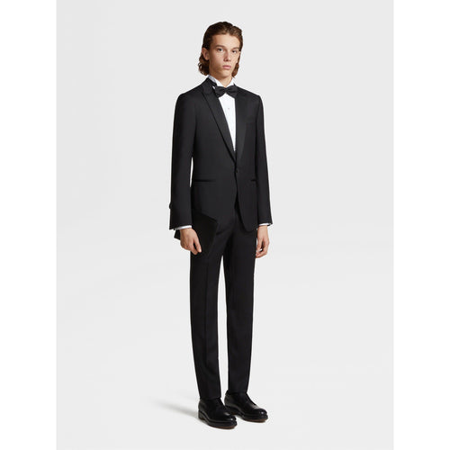 Load image into Gallery viewer, ZEGNA WHITE COTTON TUXEDO SHIRT
