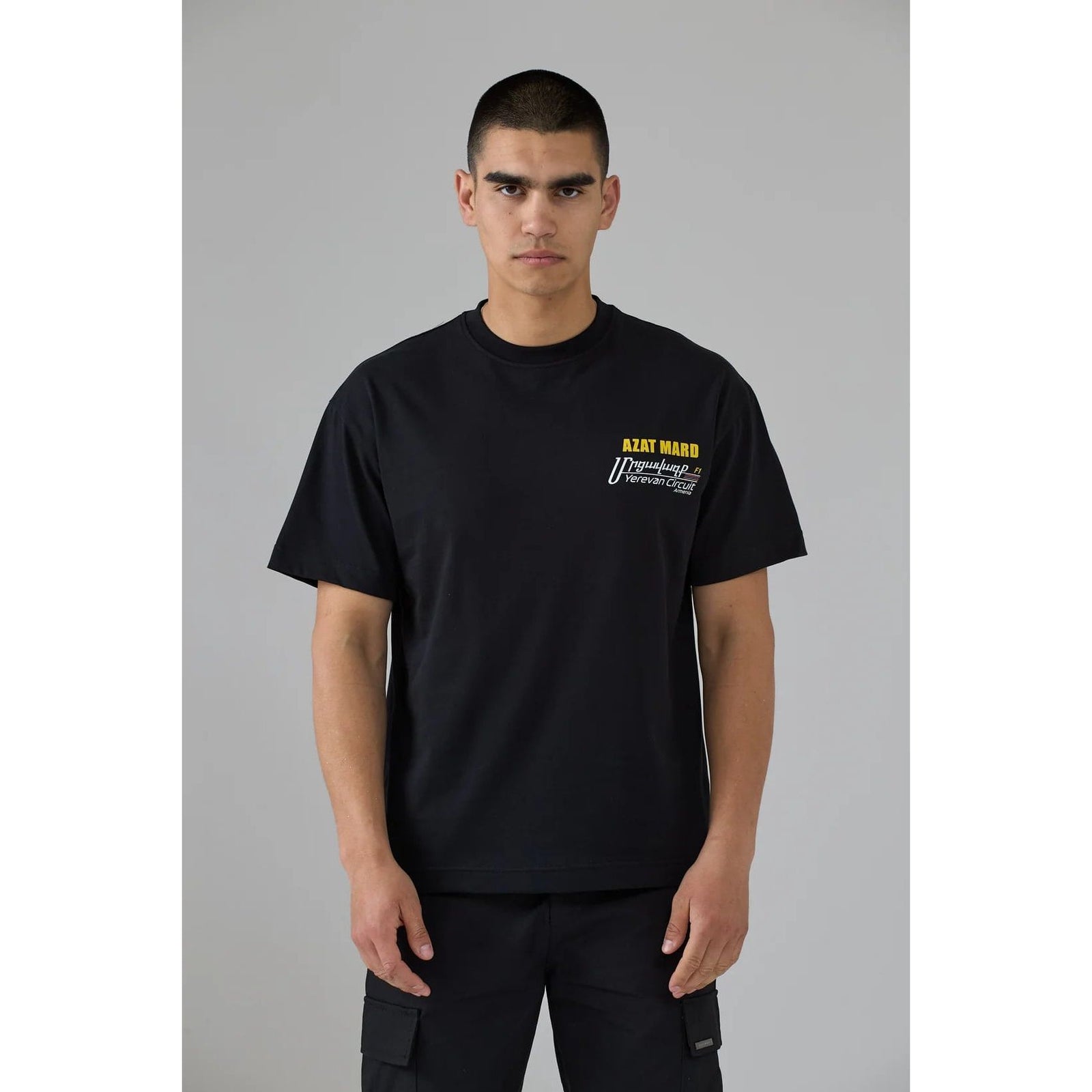 AZAT MARD BLACK YEREVAN RACING T-SHIRT