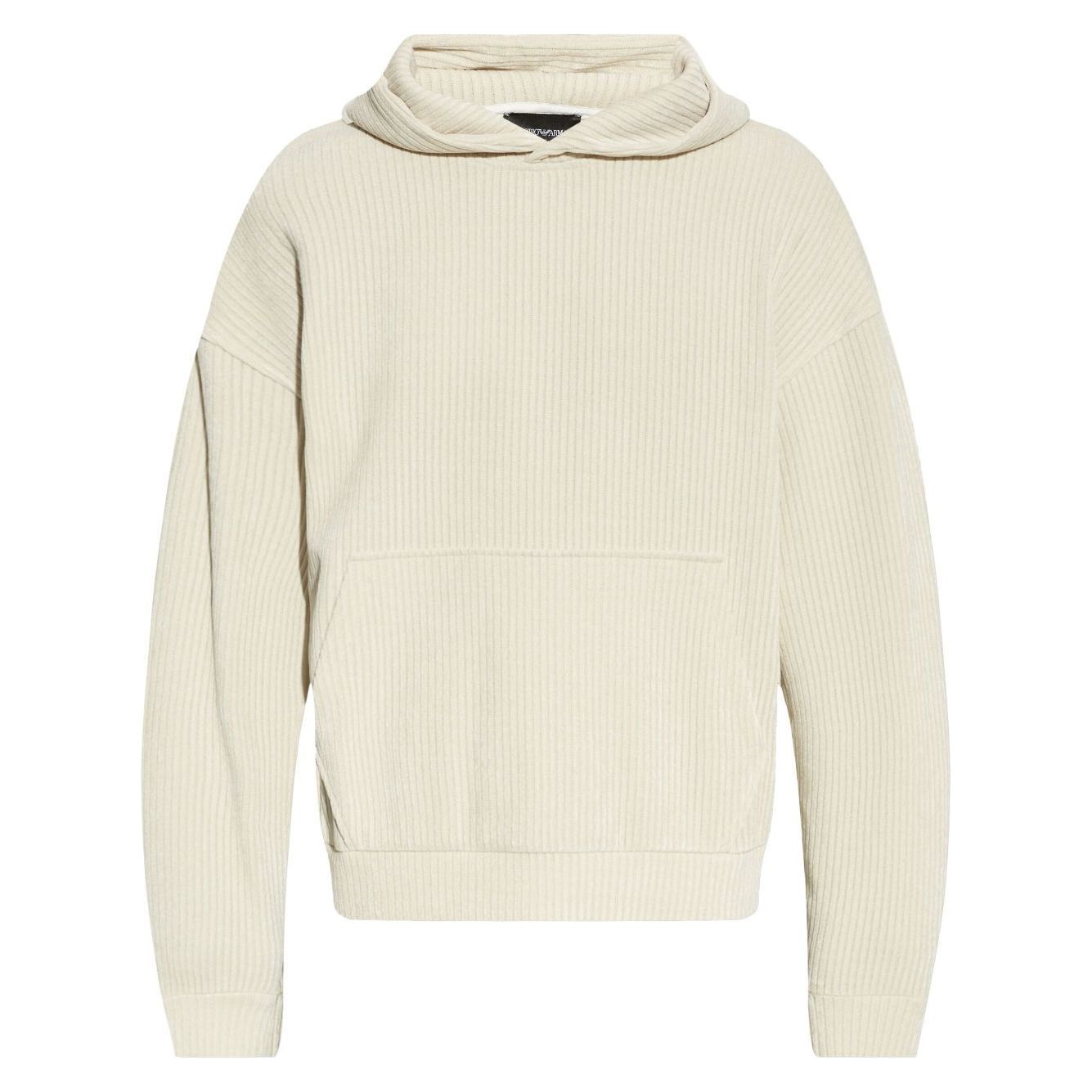 EMPORIO ARMANI corduroy hoodie