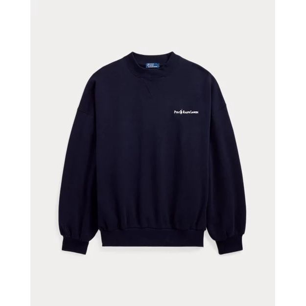 RALPH LAUREN Logo Fleece High-Crewneck