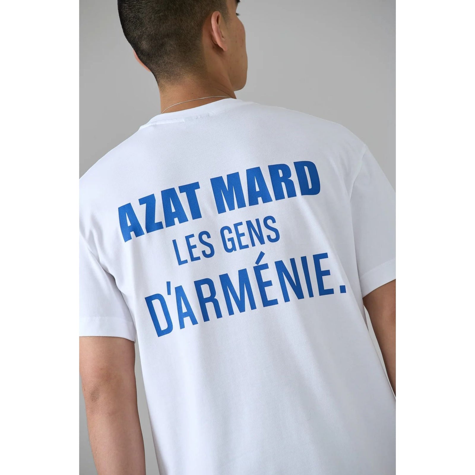 AZAT MARD LES GENS WASHED NAVY T-SHIRT