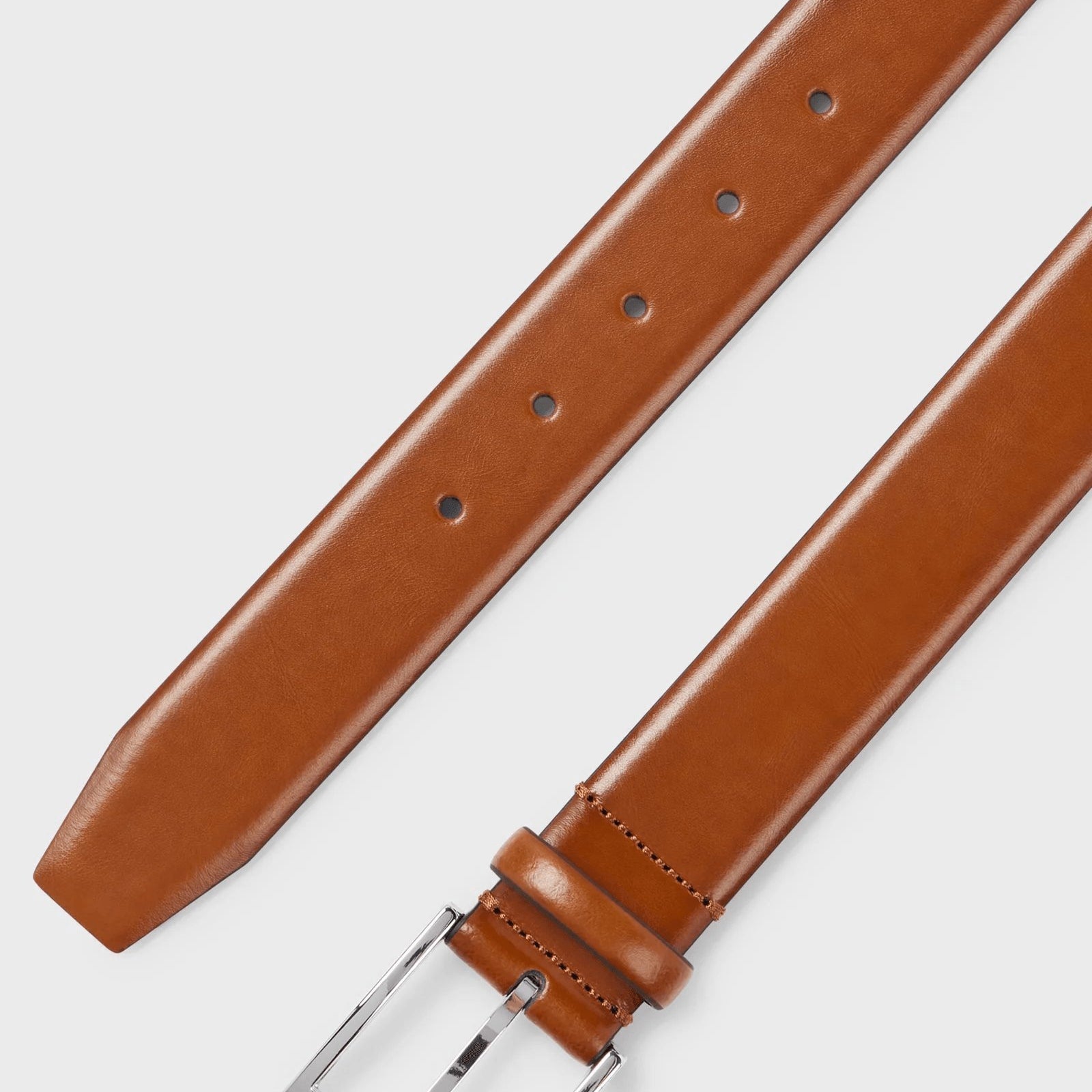 BOSS Italian-made belt with branded buckle