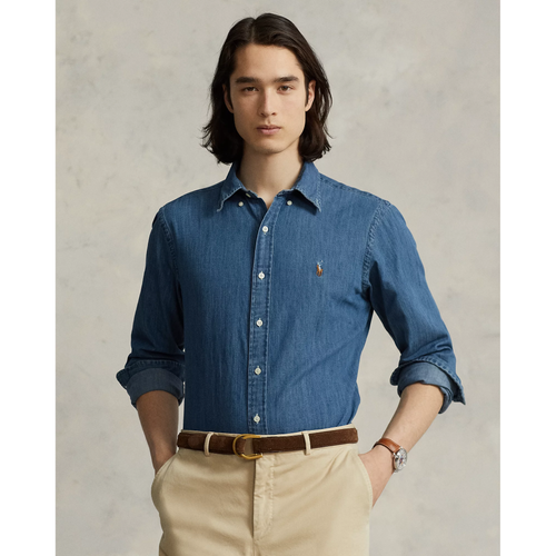 Load image into Gallery viewer, POLO RALPH LAUREN CUSTOM FIT DENIM SHIRT
