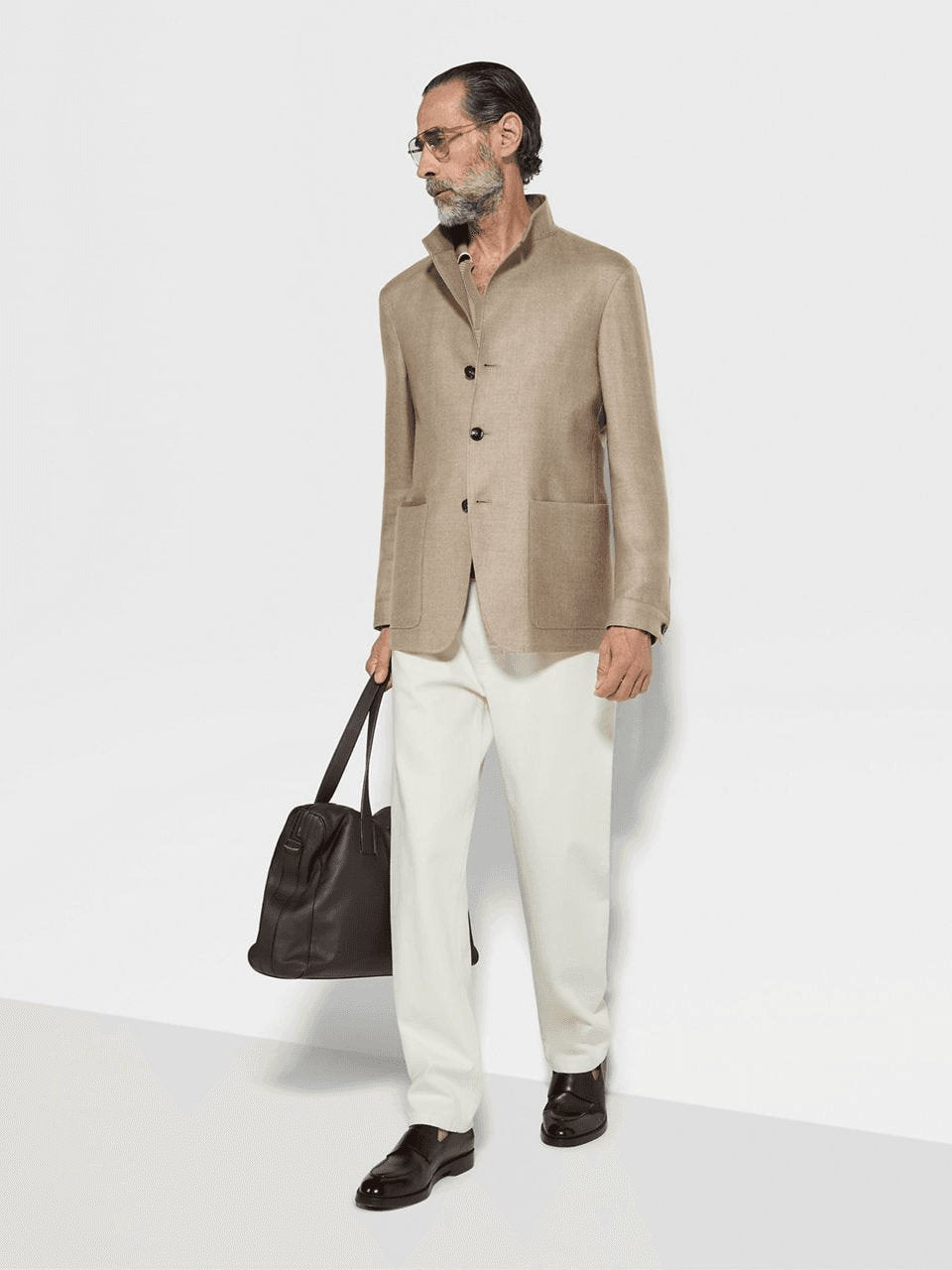 ZEGNA CASHMERE SILK AND LINEN IL CONTE JACKET