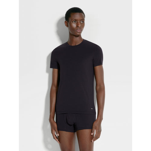 Load image into Gallery viewer, ZEGNA BLUE STRETCH COTTON T-SHIRT
