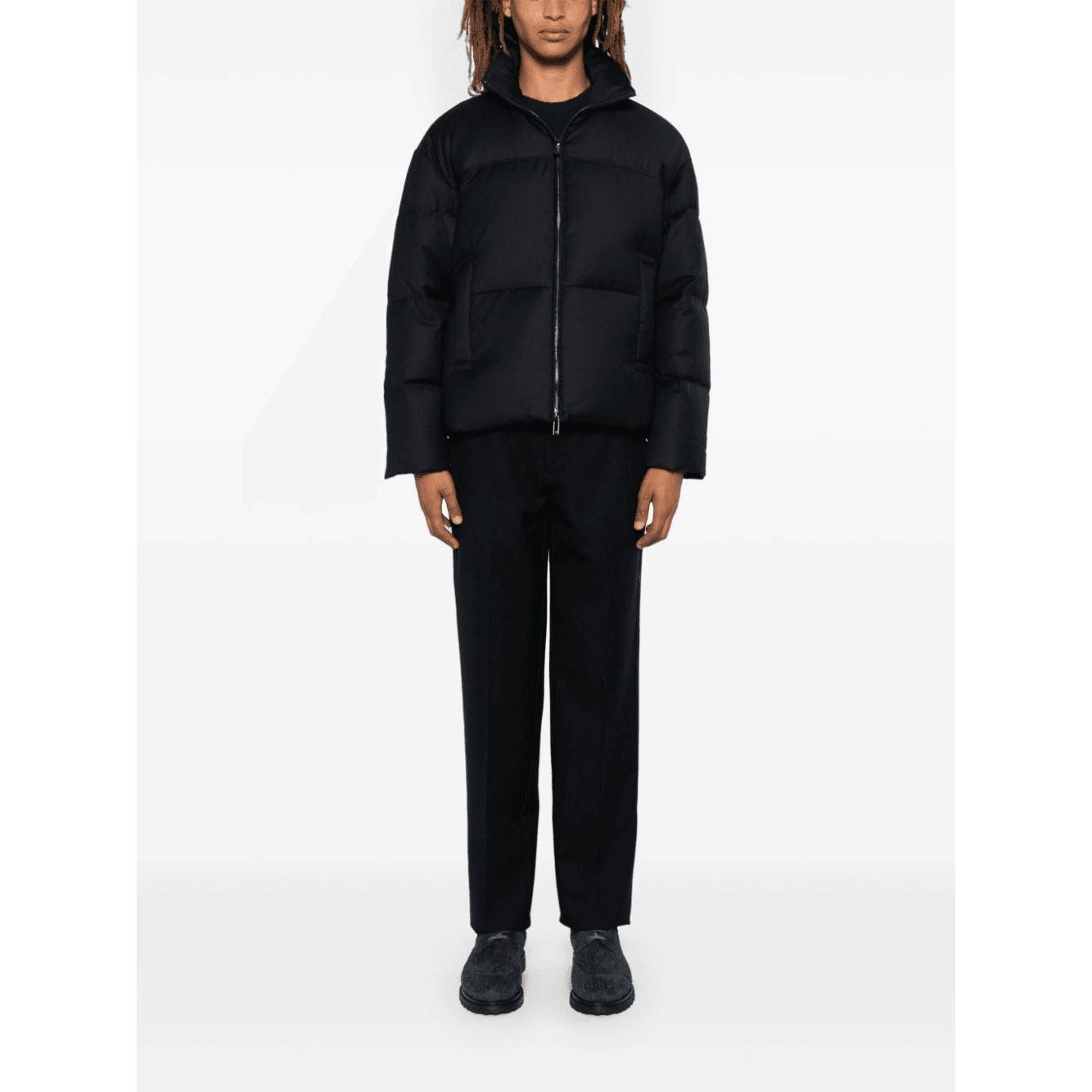 EMPORIO ARMANI funnel-neck jacket