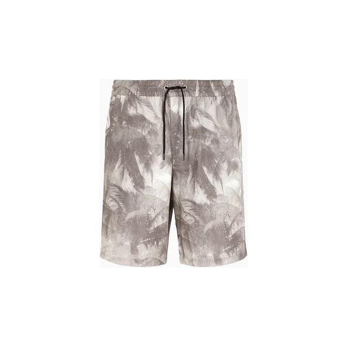 EMPORIO ARMANI ASV LYOCELL-BLEND DRAWSTRING BERMUDA SHORTS WITH ALL-OVER PRINT - Yooto