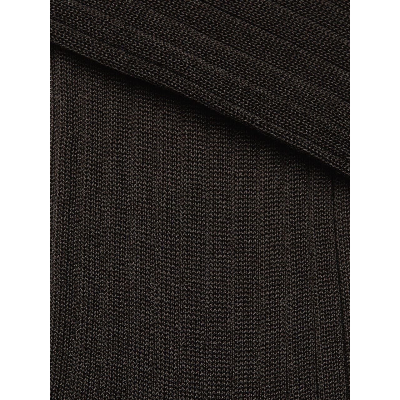 ZEGNA BLACK COTTON SOCKS