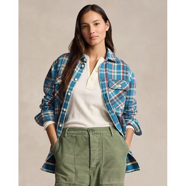 RALPH LAUREN Plaid Cotton Twill Workshirt