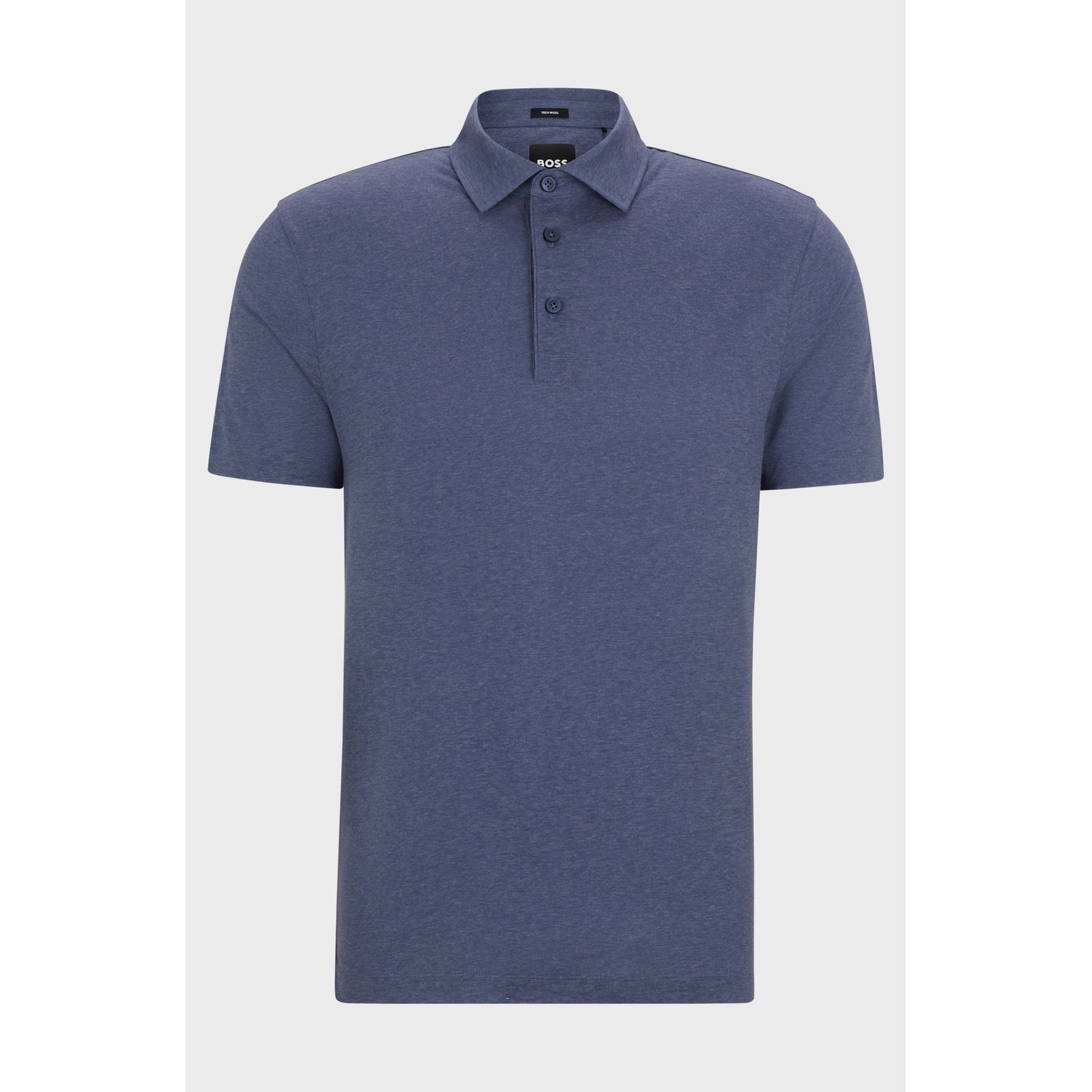 BOSS SLIM-FIT POLO SHIRT WITH STRIPED COLLAR