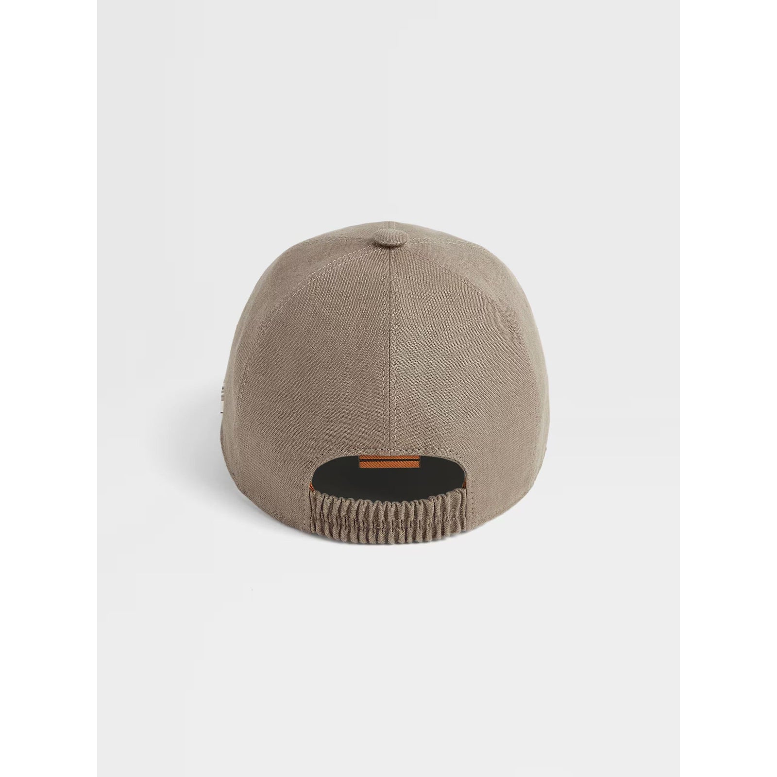 ZEGNA LIGHT BROWN OASI LINO BASEBALL CAP