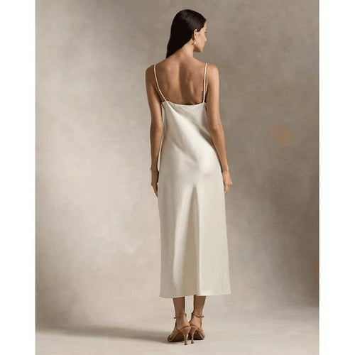 Load image into Gallery viewer, RALPH LAUREN Satin Midi Slip Dress
