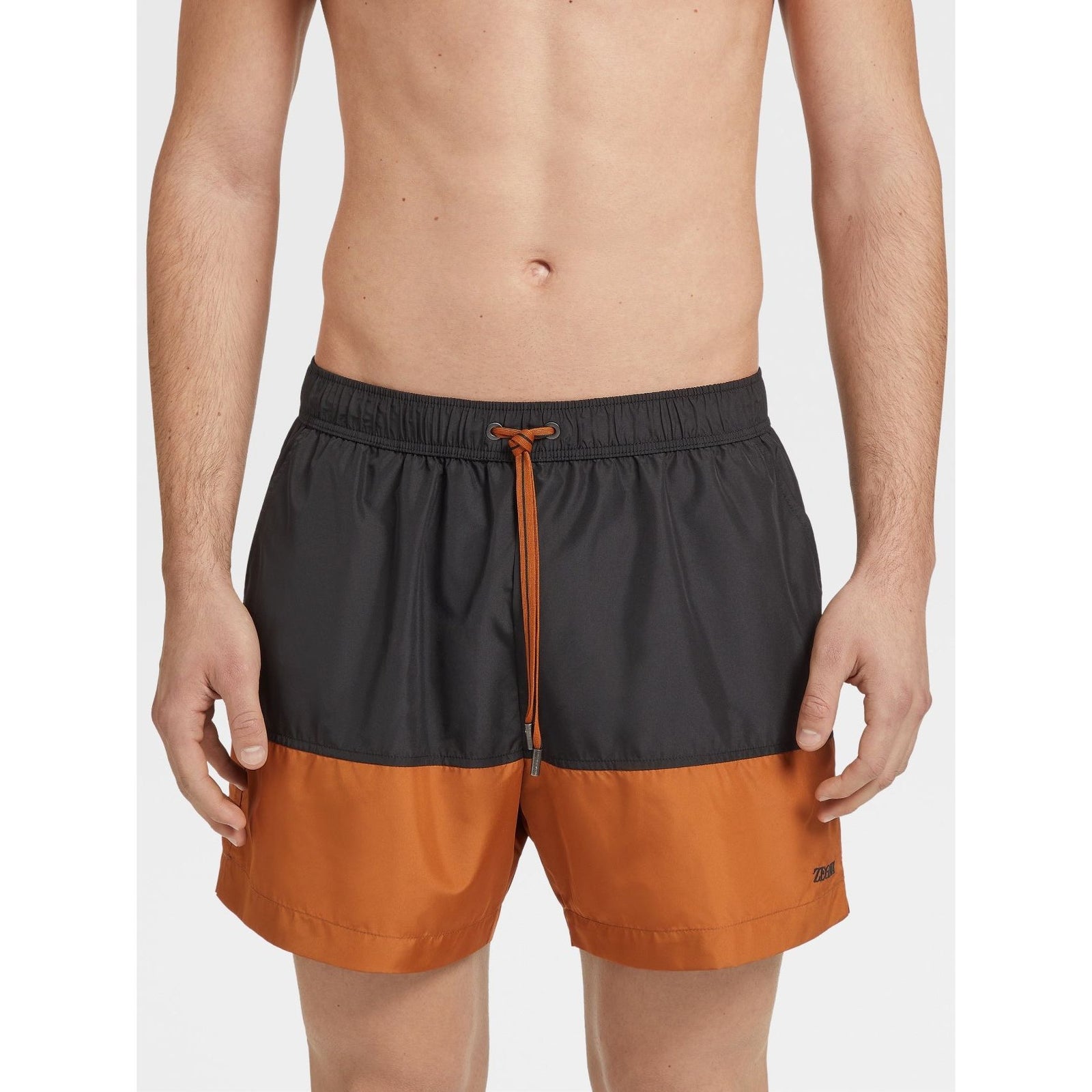 ZEGNA Black Technical Fabric Swim Shorts