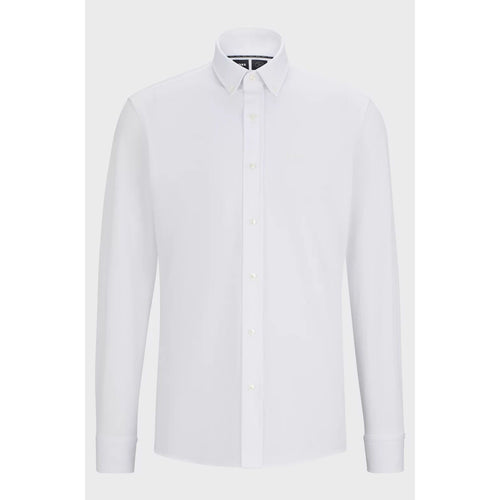 Load image into Gallery viewer, BOSS REGULAR-FIT SHIRT IN STRUCTURED COTTON-BLEND JERSEY
